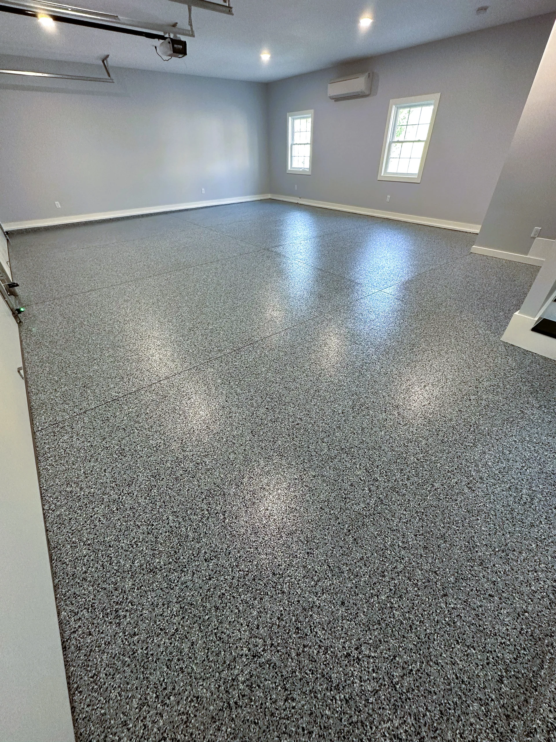 After — finished epoxy floor